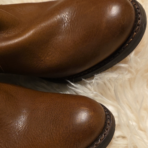 Frye Tan Leather Heeled Boots - Picture 13 of 15